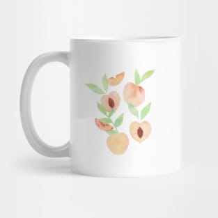 Watercolor Peaches Mug